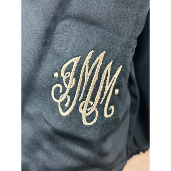 Tarlow Furs Baltimore Vintage Black Fur Jacket Mink Trim Monogrammed - Picture 14 of 14